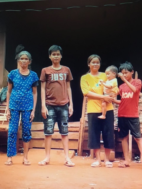 Ksor Chuong et sa famille